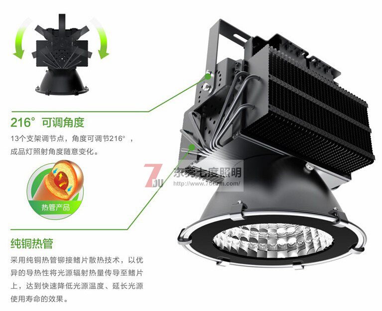 東莞蝴蝶视频污下载照明QDLED-GC011-500WLED塔吊燈產品細節圖片