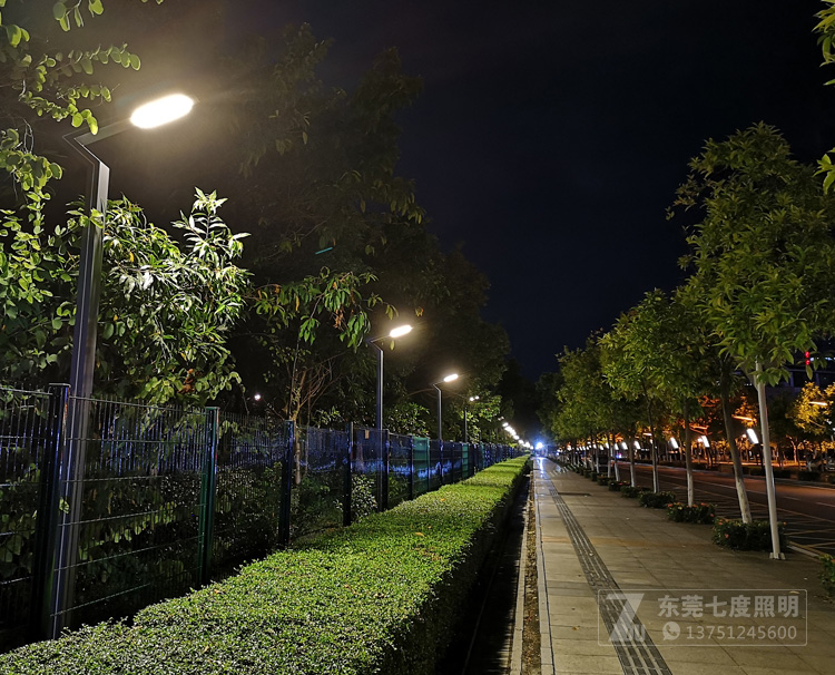 園林戶外了字形LED庭院燈公園內安裝效果